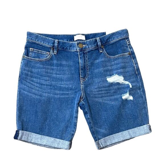 Loft Outlet Boyfriend Denim Shorts Size 4 NWT - Picture 1 of 12